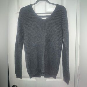 Heritage Women's Charcoal V-Neck Sweater
